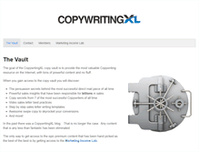 Tablet Screenshot of copywritingxl.com